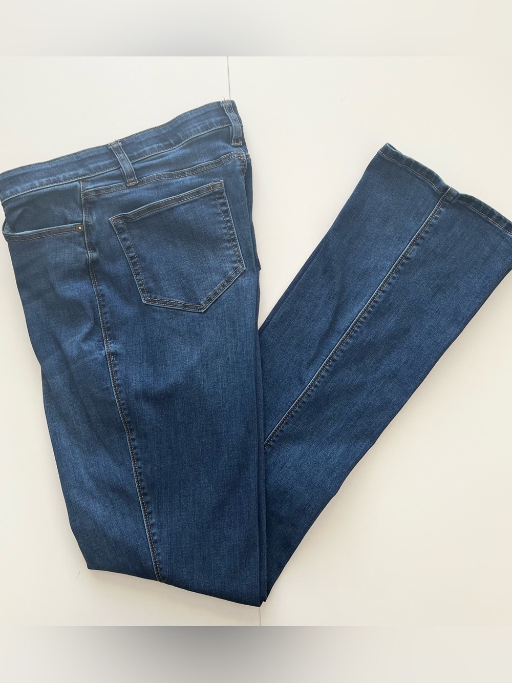 New York & Company Women's High-Waist Curvy Barely Boot Stretch Jeans Size 12